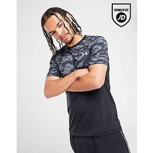 Under Armour Camo HeatGear T-Shirt - Zwart- Heren, Zwart