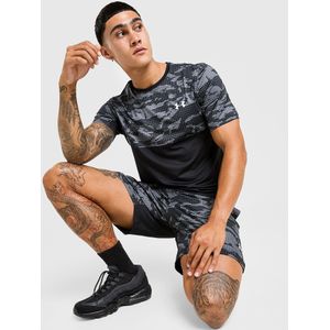 Under Armour - Camo HeatGear - T-shirt - Zwart