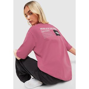 The North Face Seven Summits Oversized T-Shirt - Roze- Dames, Roze