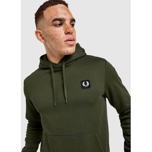 Fred Perry Badge Overhead Hoodie - Olive- Heren, Olive