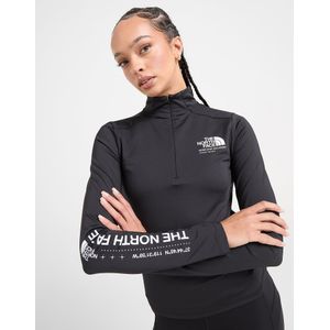 The North Face Tech Fitted 1/4 Zip Top - Zwart- Dames, Zwart