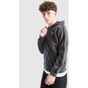 EA7 Emporio Armani Tape Full Zip Fleece Hoodie Junior - Grijs - Kind, Grijs