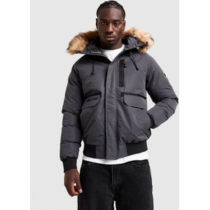 Zavetti Canada Abelli Short Parka Jacket - Grijs- Heren, Grijs