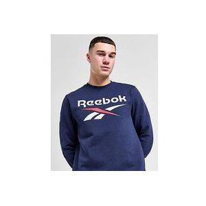 Reebok Large Logo Crew Sweatshirt - Vector Navy- Heren, Vector Navy