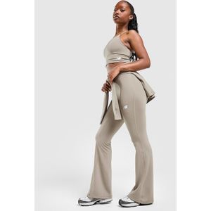 New Balance Logo U-Seam Flared Leggings - Grijs- Dames, Grijs