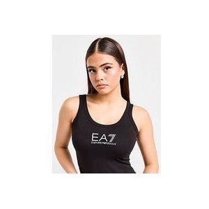 Emporio Armani EA7 Logo Tank Top - Black- Dames, Black