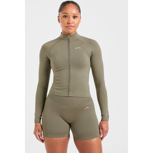 AYBL Adapt Seamless Full Zip Top - Groen- Dames, Groen