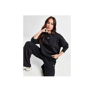 Nike Oversized sweatshirt met ronde hals voor dames Sportswear Phoenix Fleece - Black/Sail- Dames, Black/Sail