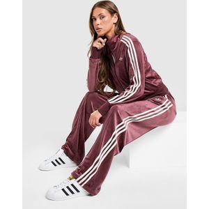adidas Originals Velour 3-Stripes Track Pants - Rood- Dames, Rood