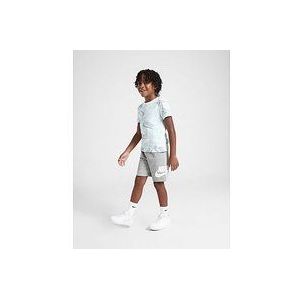 Nike All Over Print T-Shirt/Shorts Set Children - White, White