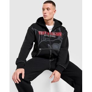 True Religion Cinch Full Zip Hoodie - Zwart- Heren, Zwart