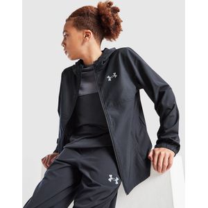 Under Armour Wordmark Woven Hooded Jacket Junior - Zwart - Kind, Zwart