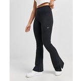 Nike Strakke legging met wijd uitlopende pijpen en mini-rib voor dames Sportswear Chill Knit - Black/Sail- Dames, Black/Sail