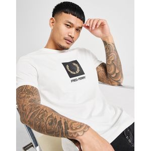 Fred Perry Stack T-Shirt - Wit- Heren, Wit