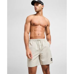 Fred Perry Badge Swim Shorts - Bruin- Heren, Bruin