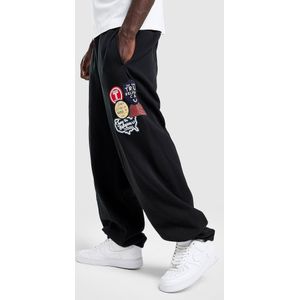 True Religion Badge Joggers - Zwart- Heren, Zwart