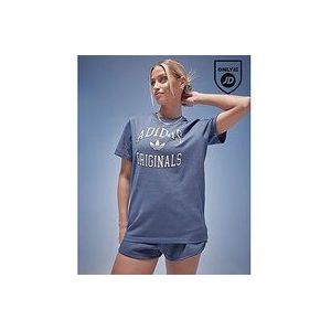 adidas Originals Varsity Boyfriend T-Shirt - Blue- Dames, Blue