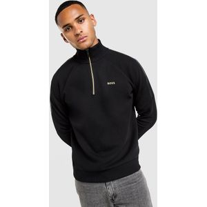 BOSS Tape 1/2 Zip Sweatshirt - Zwart- Heren, Zwart
