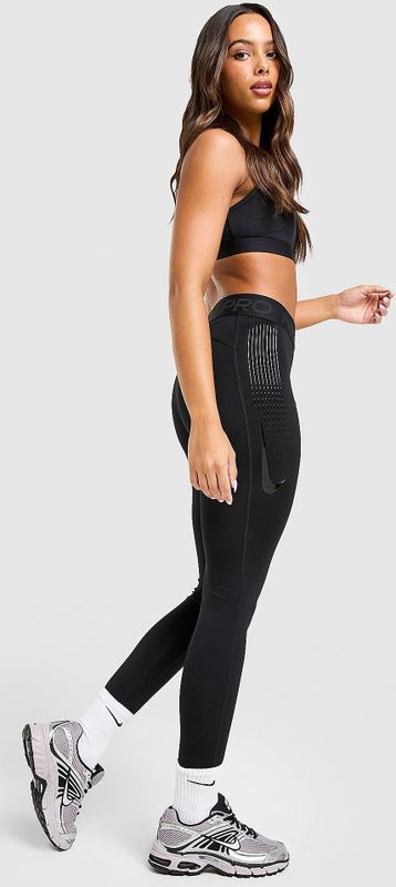 Nike - NP 365 MR TIGHT GG - Trainingstights - Zwart/Wit - Fitness