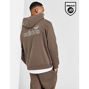 adidas Originals Stitch Hoodie - Brown- Heren, Brown