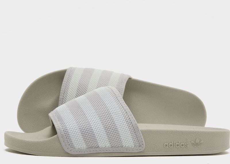 Badslippers - Grey Two / Crystal White - Textiel - Laag