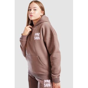 Pink Soda Sport Girls' Mix Overhead Hoodie Junior - Bruin - Kind, Bruin