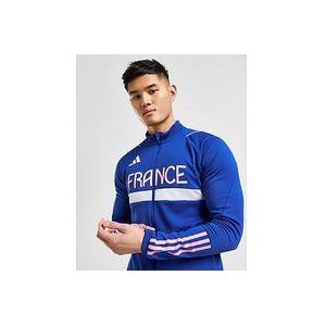 adidas Team France Track Top - Semi Lucid Blue- Heren, Semi Lucid Blue