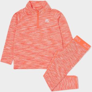 MONTIREX Girls' Trail 1/4 Zip/Leggings Set Children - Oranje - Kind, Oranje