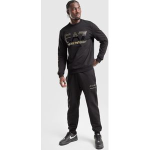 EA7 Emporio Armani Large Logo Crew Tracksuit - Zwart- Heren, Zwart