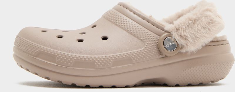 Crocs Classic Fuzz Lined Klompen Unisex Taupe 43