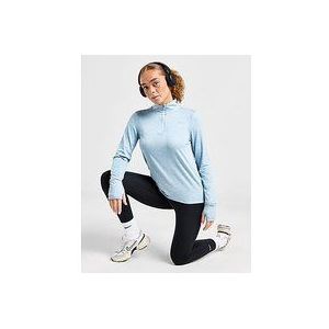 Nike Hardlooptop met korte rits en Uv-bescherming voor dames Swift - Light Armoury Blue/Ashen Slate/Heather- Dames, Light Armoury Blue/Ashen Slate/Heather