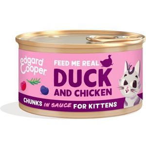 Edgard&Cooper Cat Kitten Chunks Duck&Chicken 85 gram