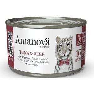 Amanova Cat Adult Tuna&Beef Can 70 gram