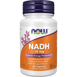 Now Foods - NADH 10 mg - Plantaardige Capsules - 60 stuks