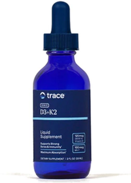 Trace Minerals - Ionic D3 + K2 - 59 Ml