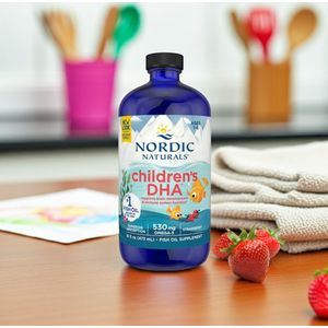 Nordic Naturals - Kinderen DHA - Vloeibare Visolie - Aardbei - 473 ml