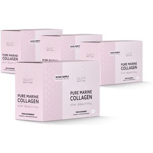 Plent - Viscollageen Pink Raspberry - 4 X 30 Sachets - 3+1 Gratis - Voordeelpakket Aanbieding