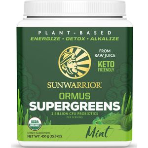 Sunwarrior - Ormus SuperGreens - Mint - 450 g - Voedingssupplement