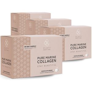 Pure Marine Collageen +C - Chocolate Dream - 4 X 30 Sachets - 3+1 Gratis - Voordeelpakket Aanbieding