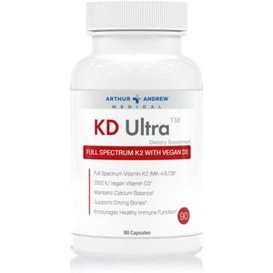 Arthur Andrew Medical - KD Ultra - 90 caps. (Vit K & D) - Hoog gedoseerde capsules met natuurlijke Vitamine K en D