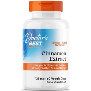 Doctor's Best - Cinnamon Extract With CinnulinPF, 125mg - 60 Vcaps