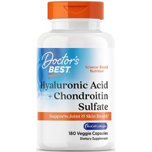 Doctor's Best - Hyaluronic Acid - 180 Capsules - Met Chondroïtinesulfaat - BioCell Collageen