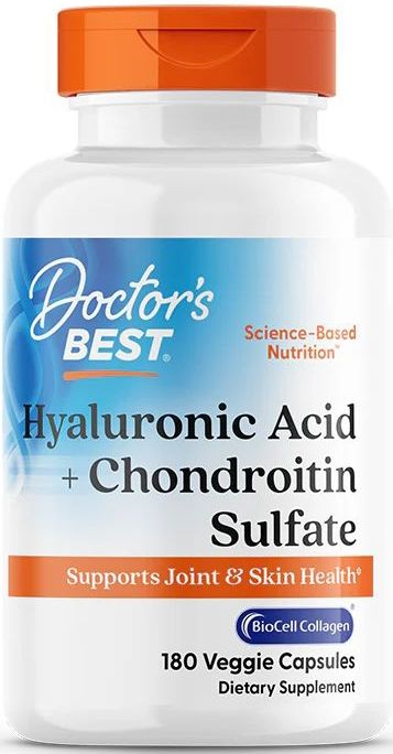 Doctor's Best - Hyaluronic Acid With Chondroitin Sulfate - 180 Capsules - TIJDELIJKE AANBIEDING