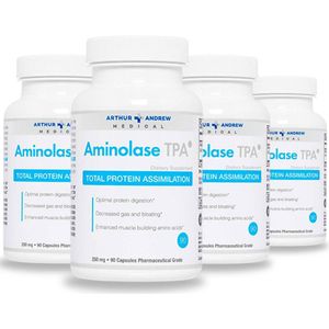 Arthur Andrew - Aminolase - 4 X 90 Caps - 3+1 GRATIS - Voordeelpakket Aanbieding