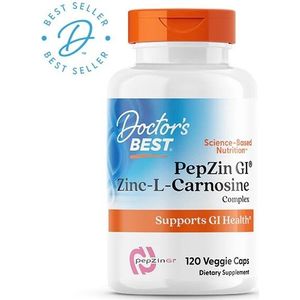 Doctor's Best, PepZin G Zink-L-Carnosine complex, 120 vegetarische capsules