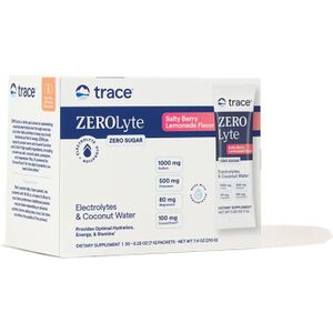Trace Minerals - ZEROLyte - Salty Berry Lemonade - 30 Sachets