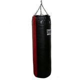 Super Pro Leather Punch Bag Gigantor Zwart/Rood 138x42 cm