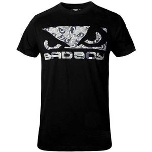 BadBoy T-Shirt Camo Logo Zwart