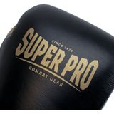 Super Pro Lederen (thai)bokshandschoenen Enforcer Zwart/Goud 8oz