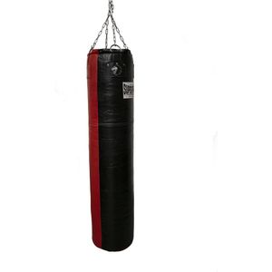 Super Pro Leather Punch Bag Split Zwart/Rood x35 cm